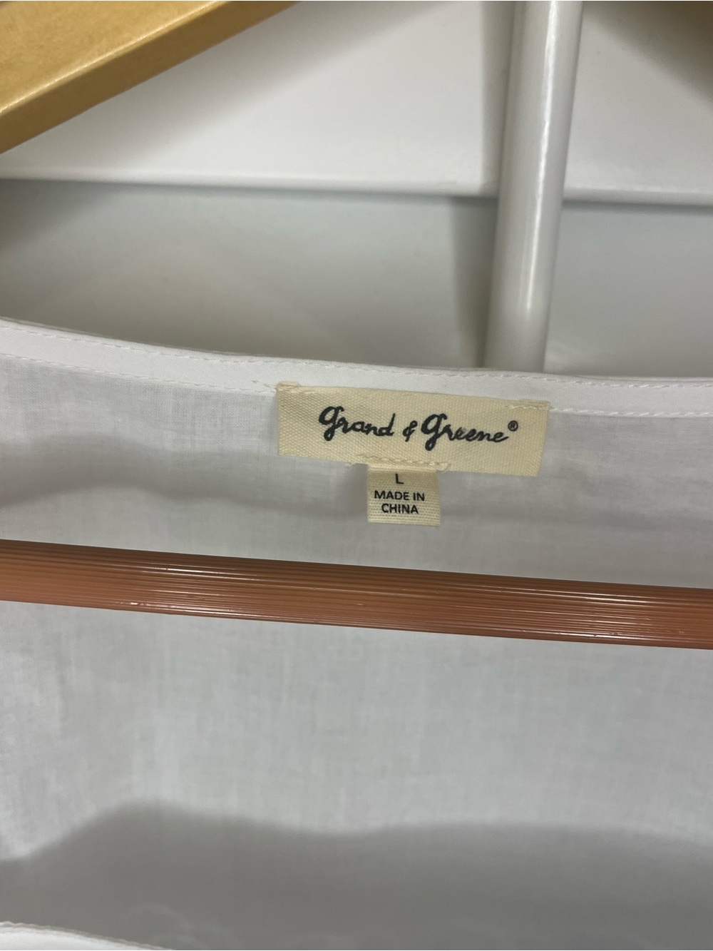 Grand & Greene White Eyelet Embroidered Tunic Blouse | Size Large - Picture 3 of 10